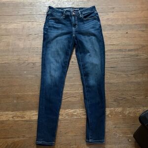 American Eagle Outfitters Dark Blue Skinny Jeans